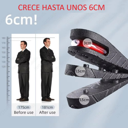 ⬆️ 👟Plantilla talonera elevadora cápsula de aire 👟⬆️