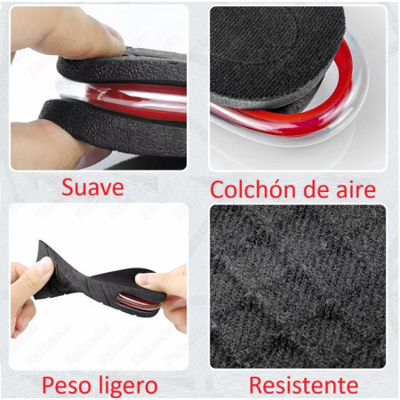⬆️ 👟Plantilla talonera elevadora cápsula de aire 5cm 👟⬆️